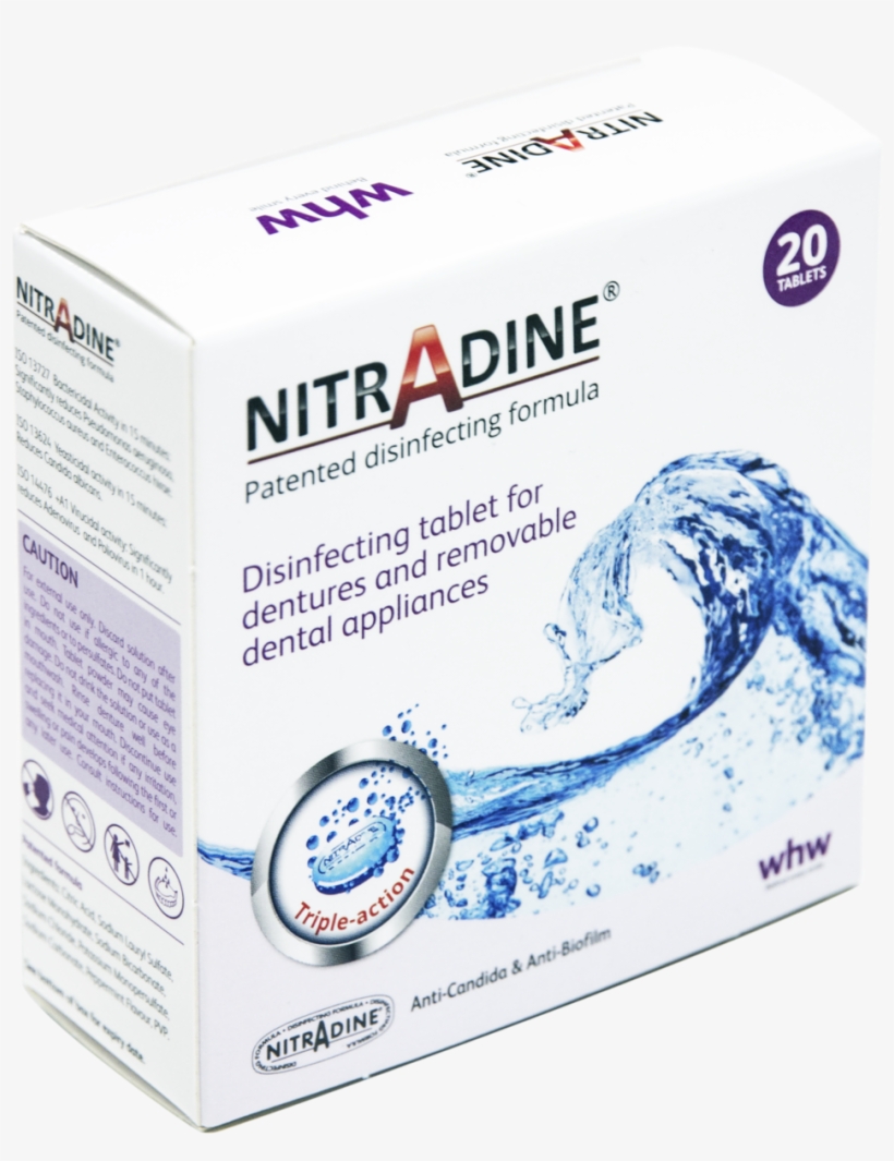 Nitradine 20 Tablets - Disinfectants, transparent png #4749089