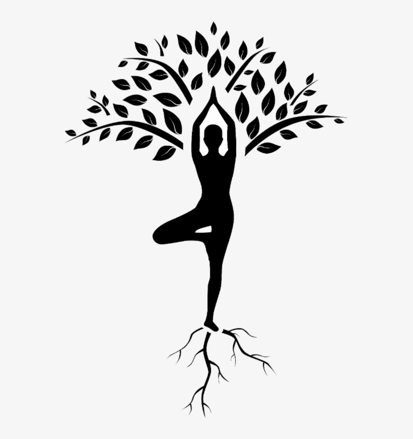 Omz Yoga Tree - Yoga Tree Pose Drawing, transparent png #4750120