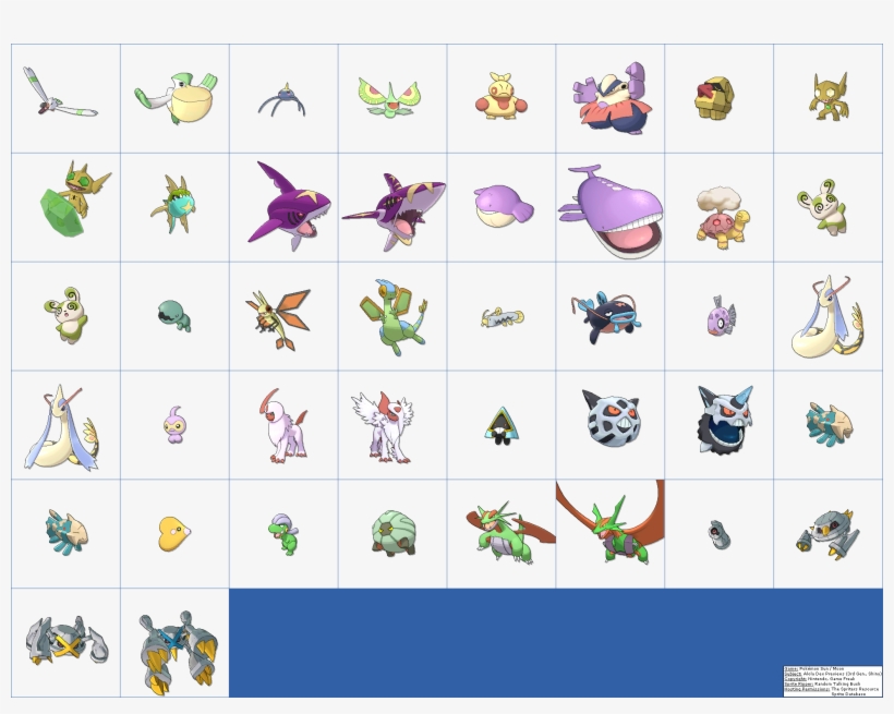 Download This Sheet - Alola Pokemon Shiny Png, transparent png #4751599