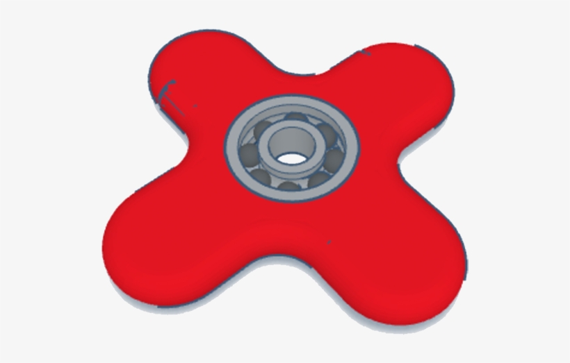 Red Fidget Spinner, transparent png #4752109