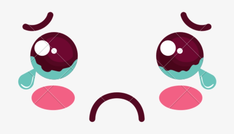 Sad Face Kawaii, transparent png #4752584