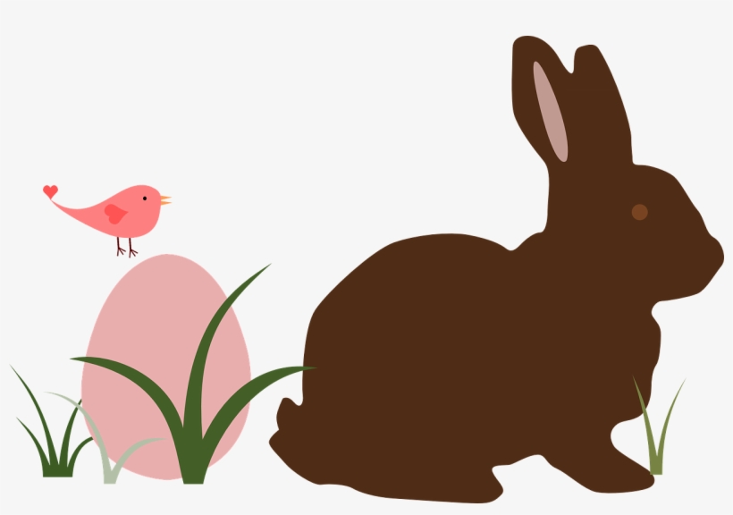 Grass Bird Easter Egg Bunny Png Image - Rabbit Silhouette, transparent png #4753573
