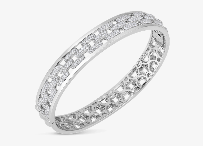 Roberto Coin Bangle With Diamonds - Jewellery, transparent png #4753620