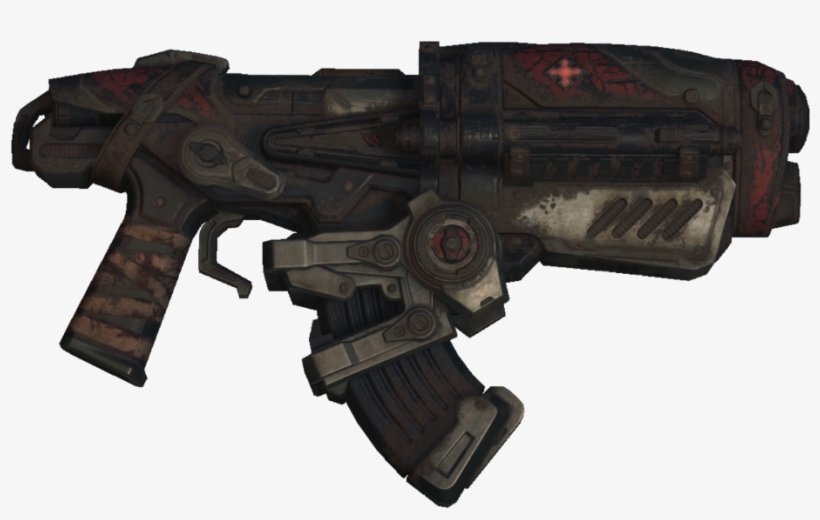 The Hammerburst Assault Rifle, Otherwise Known As The - Gears Of War, transparent png #4754050