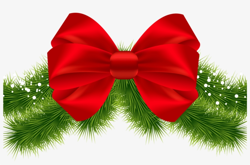 Christmas Bow Tie Png Transparent Library Techflourish - Transparent Christmas Ribbon Clipart, transparent png #4754817