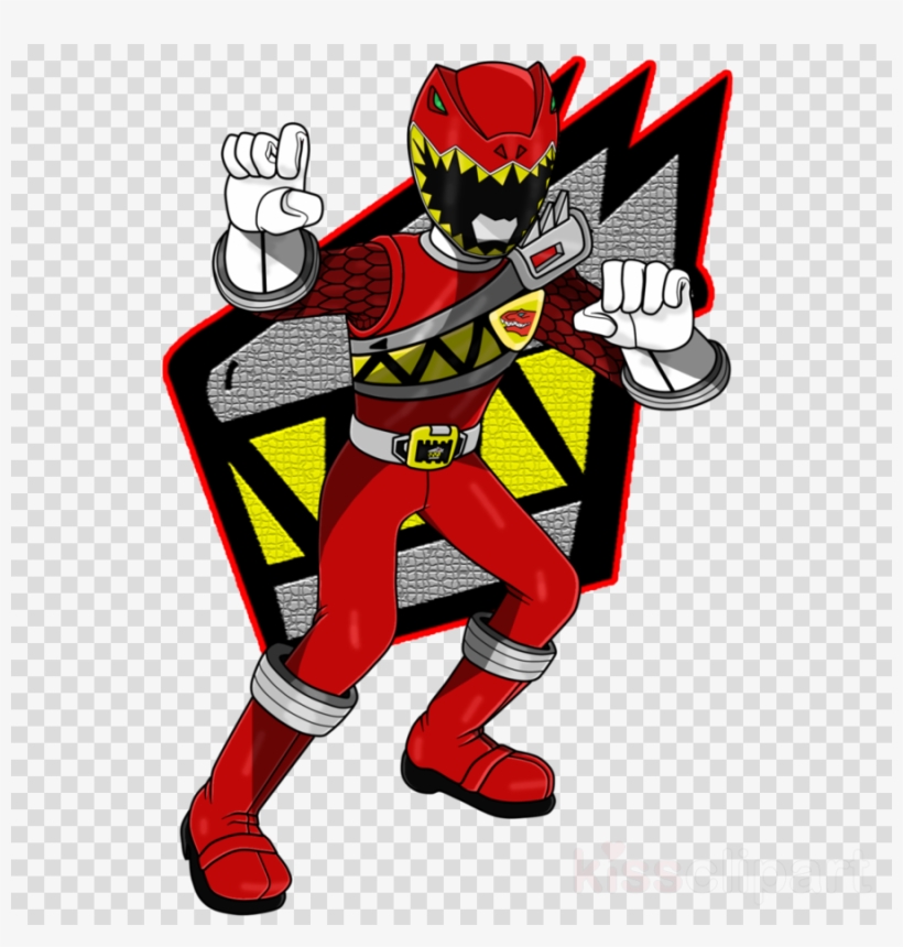 Power Rangers Dino Charge Chibis Clipart Power Rangers - Kyoryu Scarlet, transparent png #4754942