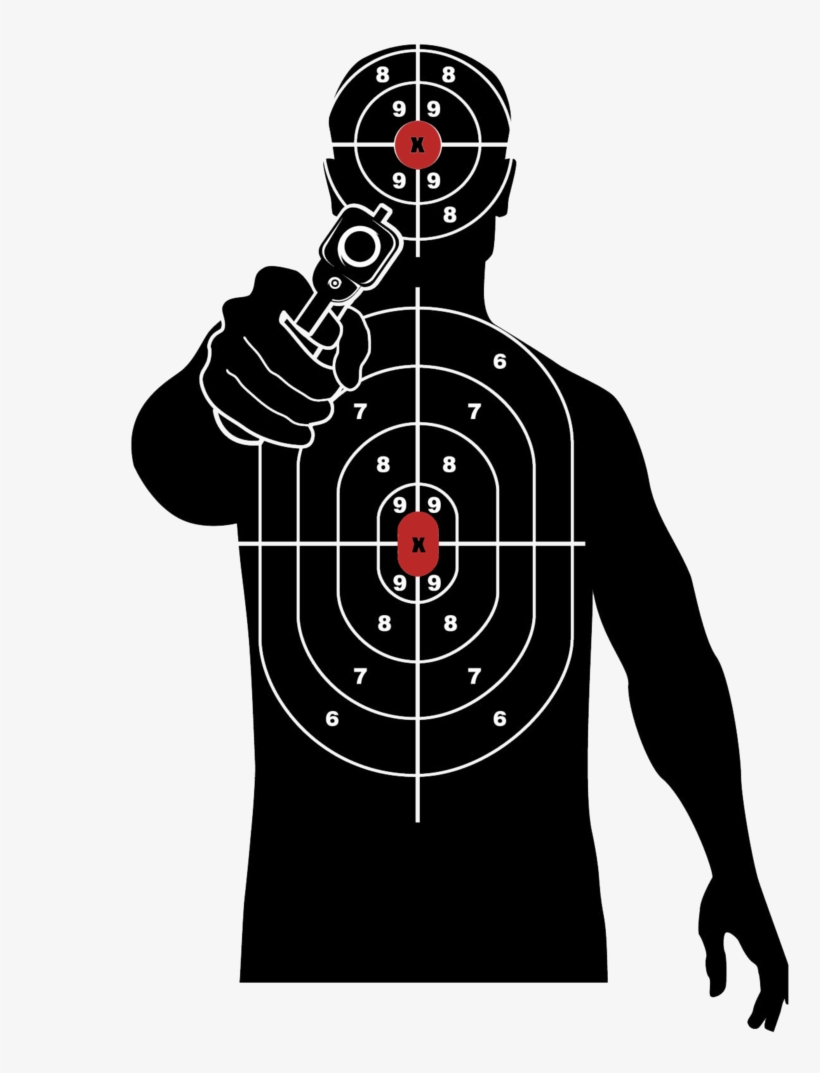 Target Png, Download Png Image With Transparent Background, - Black Gun Target, transparent png #4755012