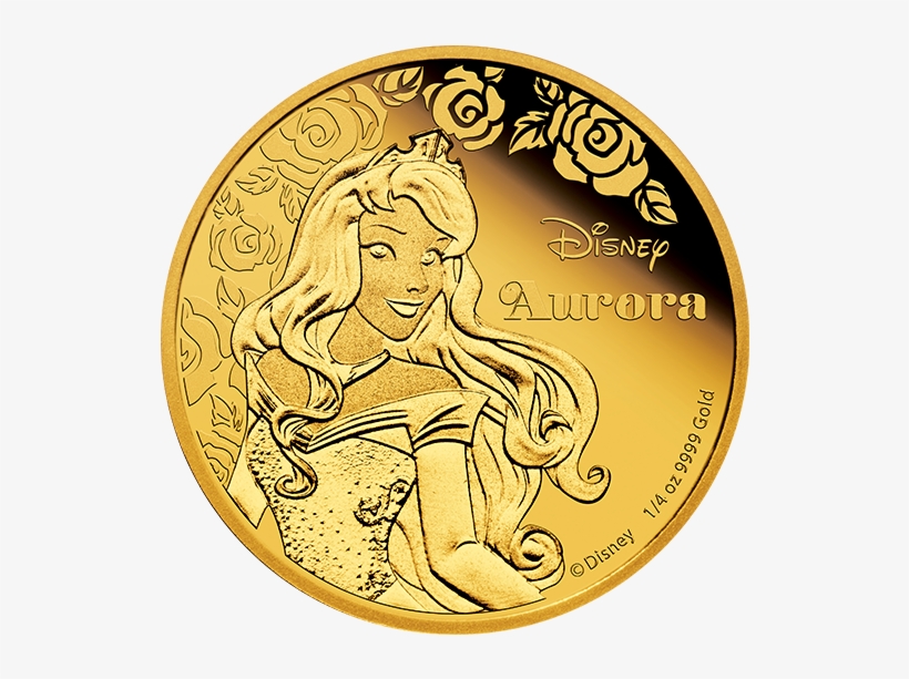 Pure Gold Coin - Disney Gold Princess Coin, transparent png #4756151