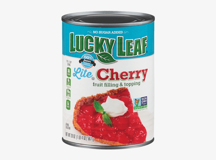 Lite/no Sugar Added Cherry Fruit Filling & Topping - Lucky Leaf Premium Strawberry Pie Filling Or Topping, transparent png #4757090