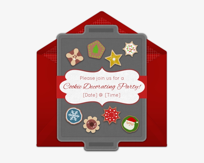 We Love These Christmas Cookie Online Invitations For - Cookie Exchange, transparent png #4757646