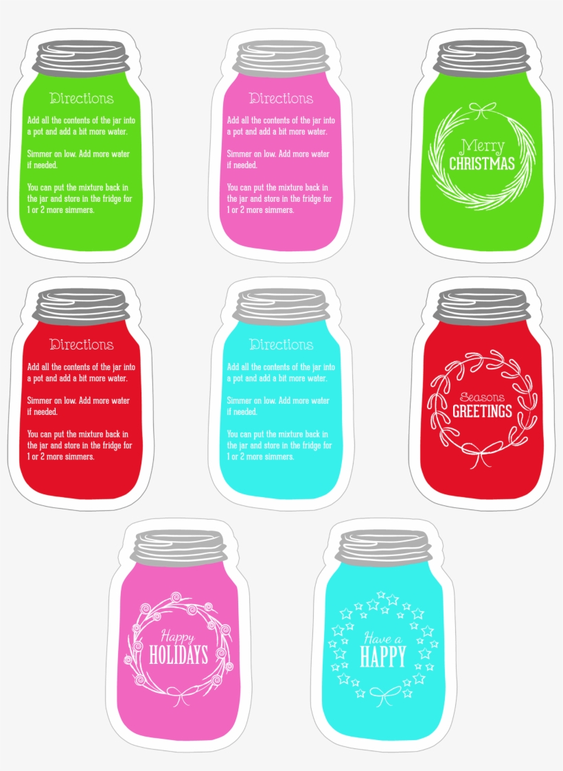 Click Here For The Mason Jar Tag Printables - Do It Yourself, transparent png #4758199