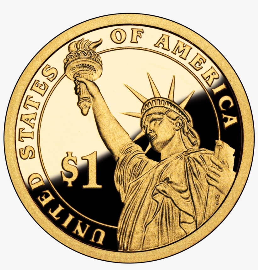 Presidential $1 Reverse - George Washington Dollar Coin, transparent png #4758298