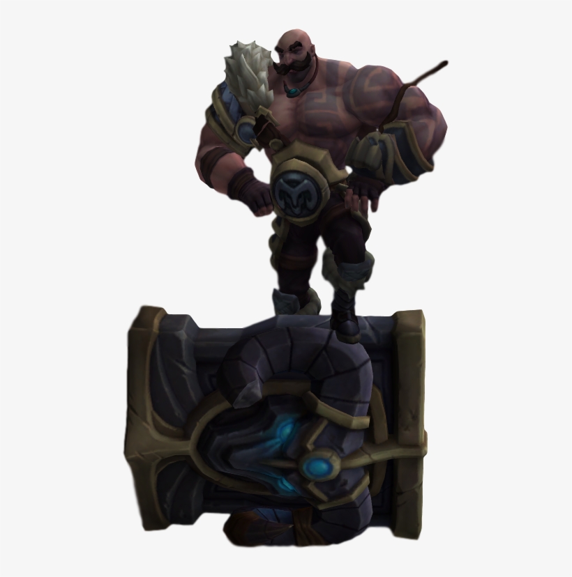 League Legends Braum - Figurine, transparent png #4758596