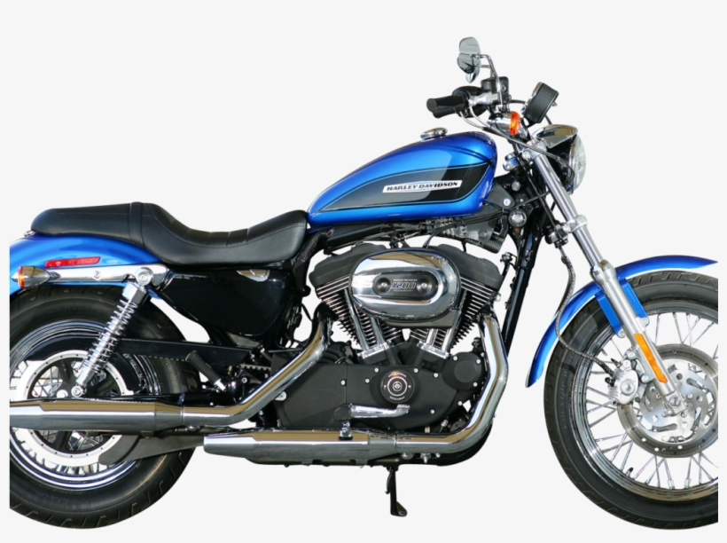 Blue Harley Davidson Motorcycle Bike Side View Png - 2001 Harley Davidson Motorcycle, transparent png #4759431