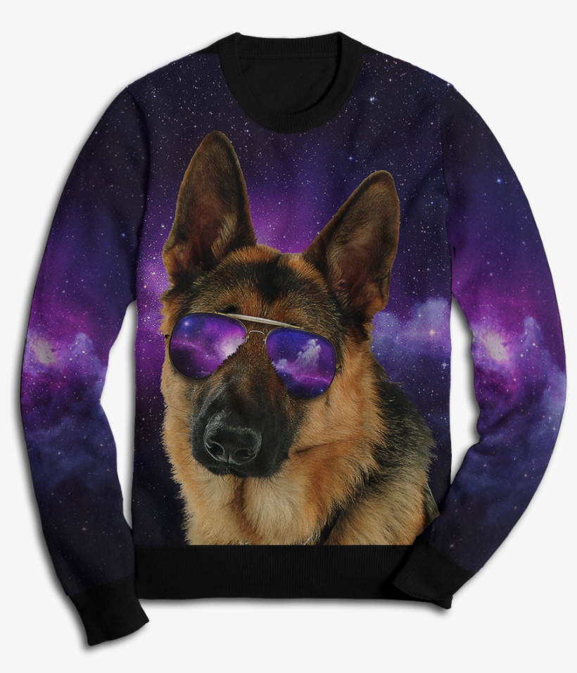 Home / - Dalmatian In Space Shades Sweater Apparel, transparent png #4760202