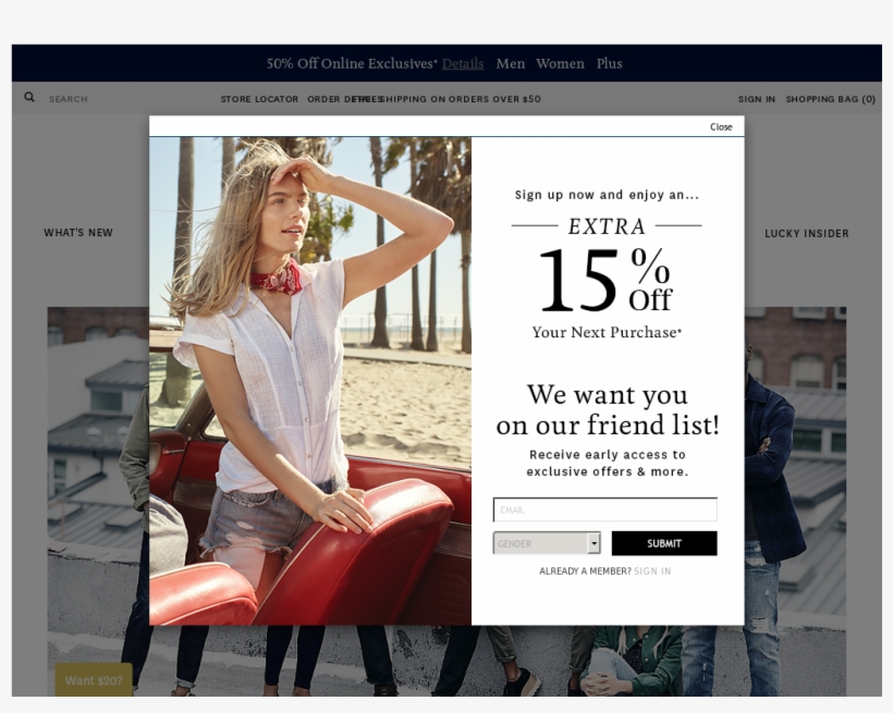 Lucky Brand Posted A Video "lucky Brand, transparent png #4760274