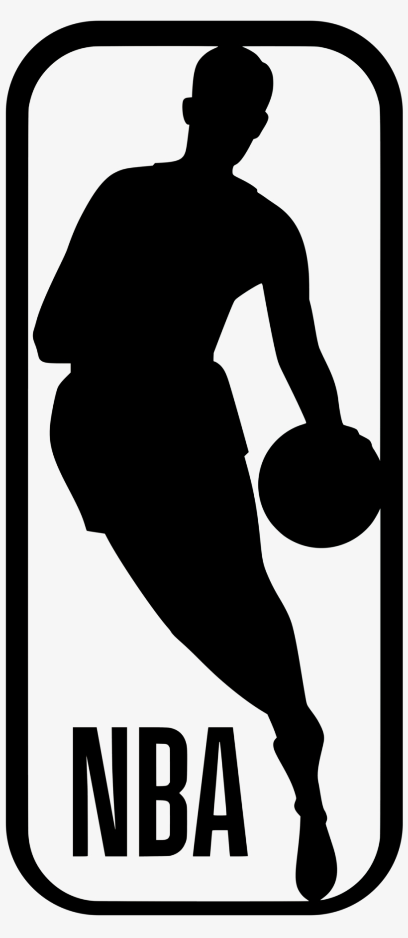 Nba Black - Nba Logo Black And White - Free Transparent PNG Download ...