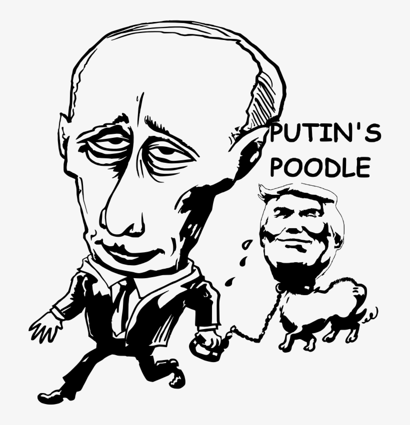 Trump Putin's Poodle - Cartoon, transparent png #4761248