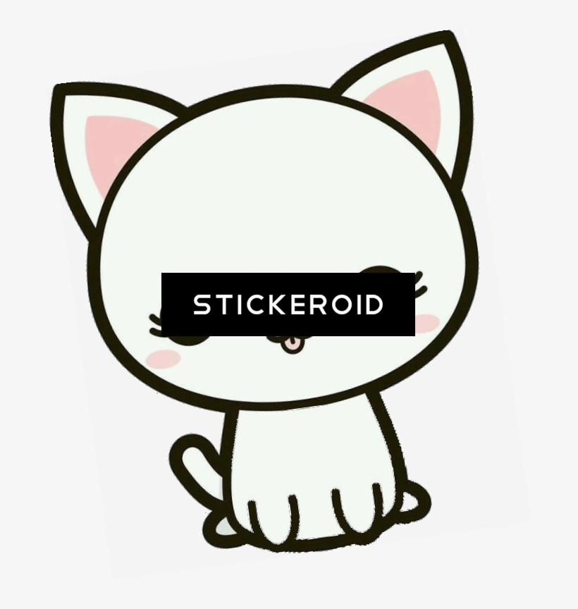 Cat Wink Kitten Kitty - Kawaii Pegatinas, transparent png #4761358