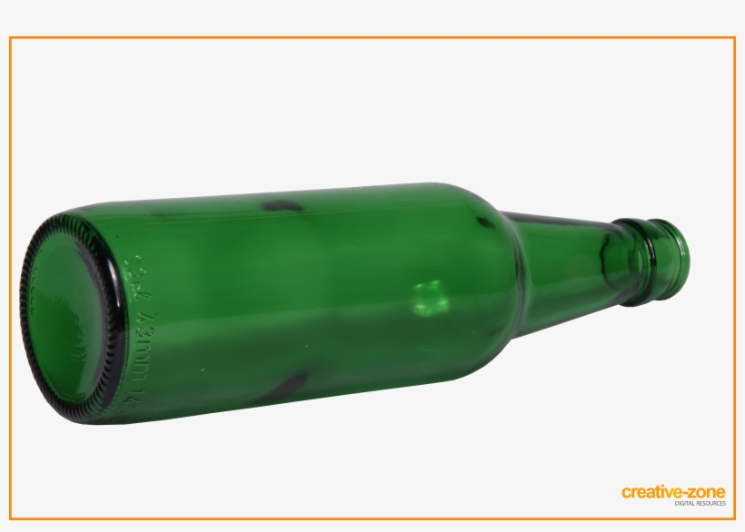 Green Beer Bottle, Glass Bottle - Bottle, transparent png #4761773