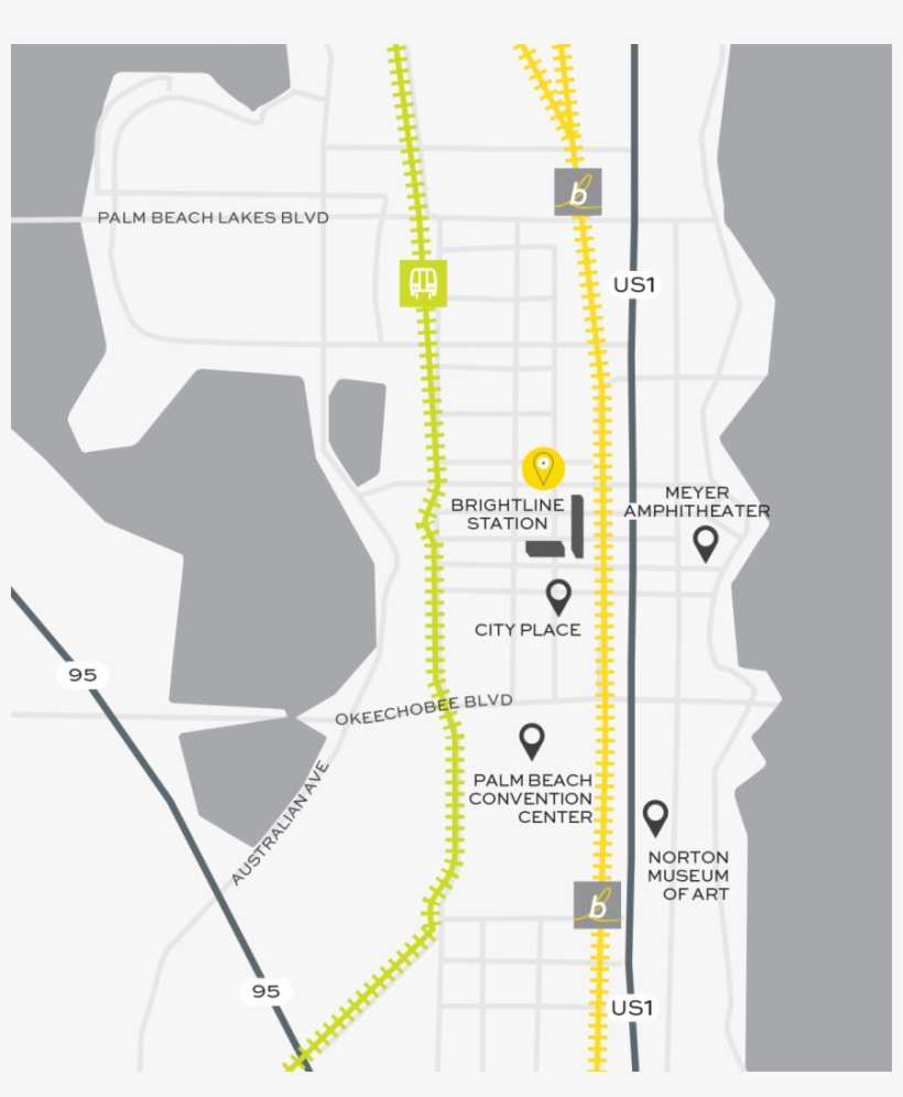 Book Now - Miami Brightline Station Map, transparent png #4761846