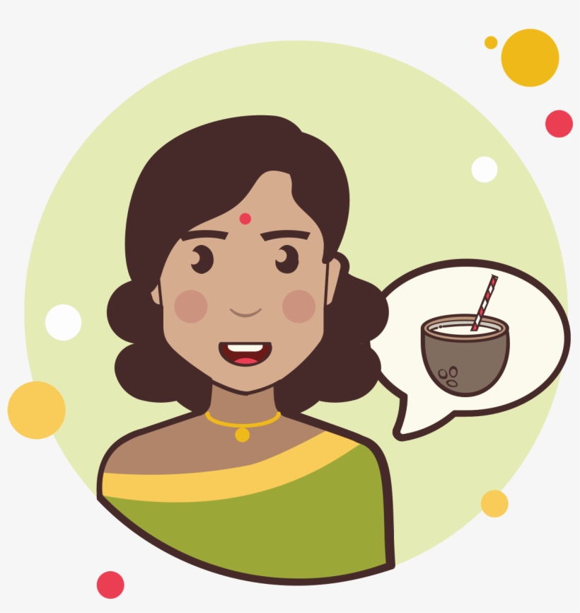 Girl And Coconut Cocktail Icon - Personas Con Interrogacion Png, transparent png #4762033