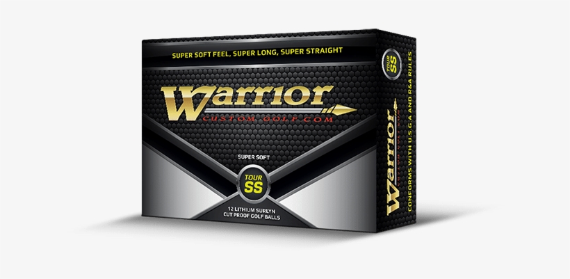 Tour Ss Golf Balls - Warrior Tour Ss Golf Ball - 1 Dozen, transparent png #4763109