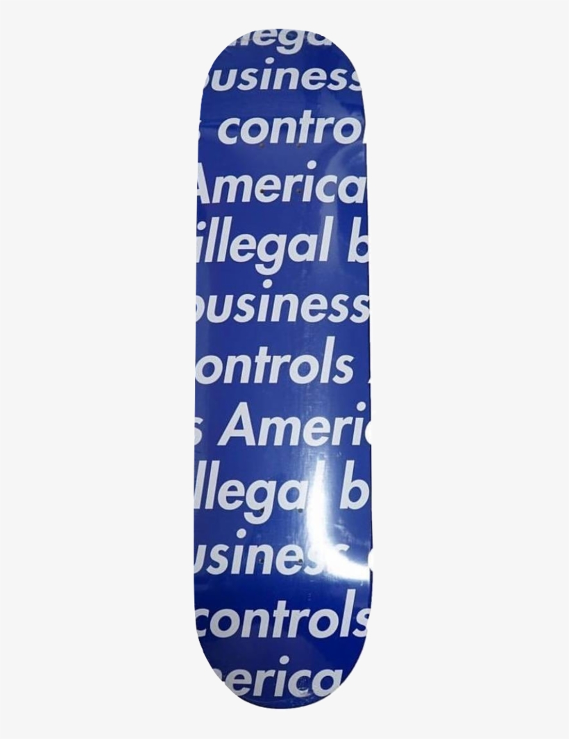 Supreme Illegal Business Skateboard Deck Red, transparent png #4763780