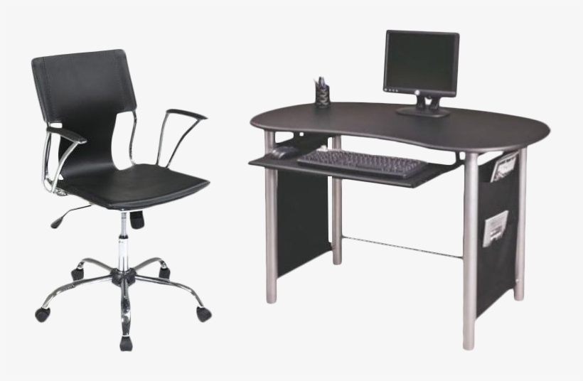 Office Star Saturn Multi Media Computer Desk And Dorado Black