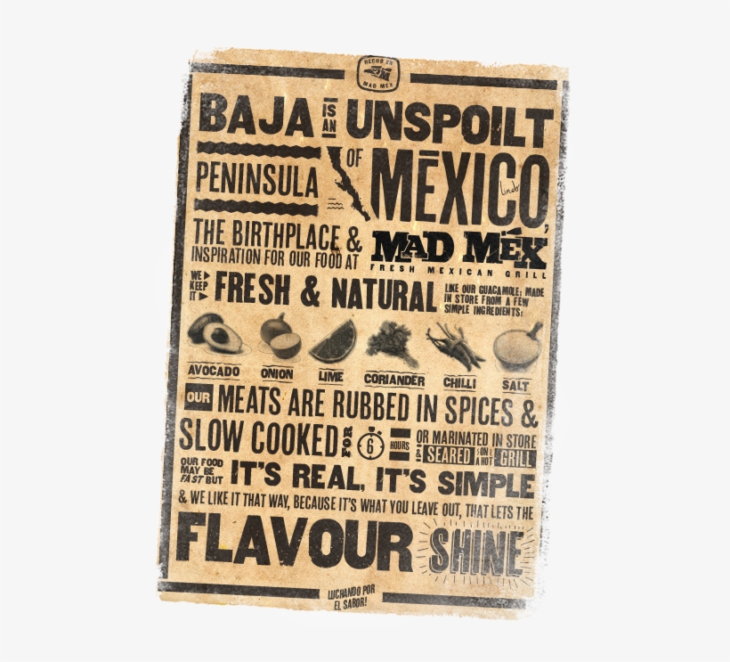 Flavours Of Baja - Mad Mex, transparent png #4765542