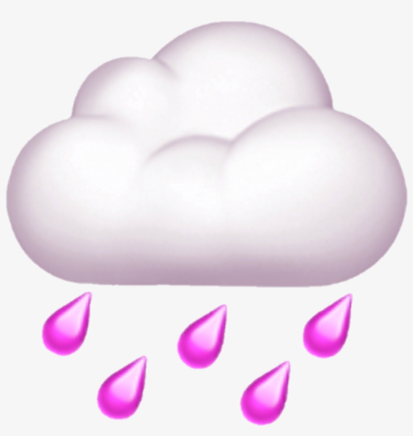 Clouds Cloud Rain Raining Pink Overlay Overlay Emoji Rare Ethan Nestor Free Transparent Png Download Pngkey