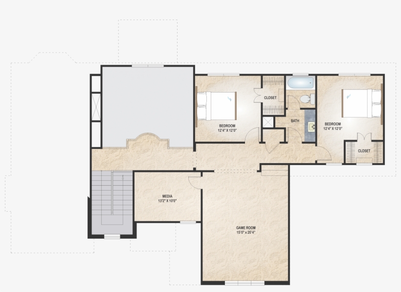 Makario 2nd Floor - Floor Plan, transparent png #4766098