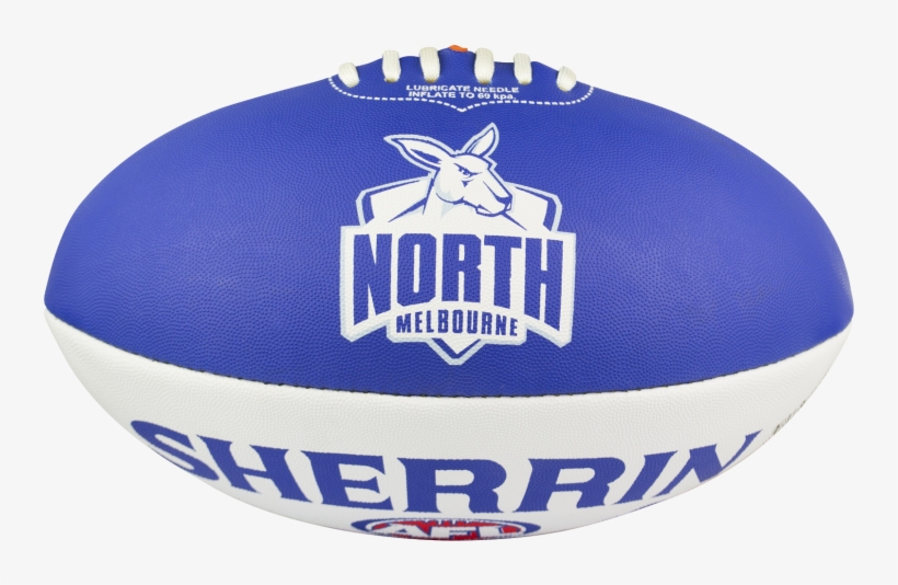 North Melbourne Kangaroos 2017 Logo Brand Ball - Sherrin North Melbourne Kangaroos Afl Ball, transparent png #4766408