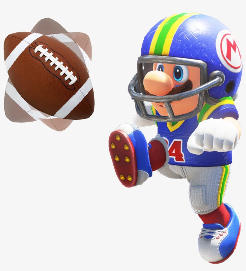 Football Mario 5 - Personalized Football Christmas Ornament (round), transparent png #4766545
