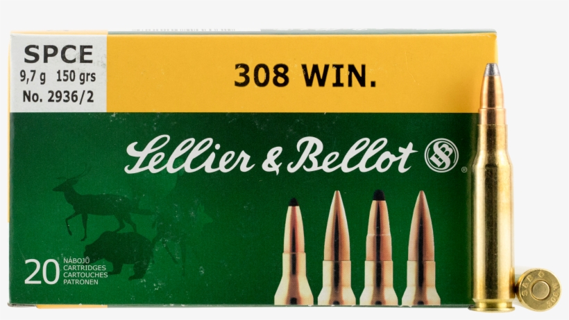 Price - $16 - - Sellier & Bellot .308 Win, transparent png #4766985