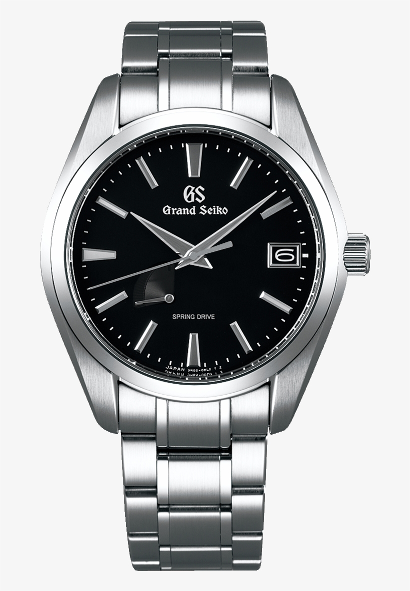 Grand Seiko Sbga203 - Grand Seiko Spring Drive Black, transparent png #4766990