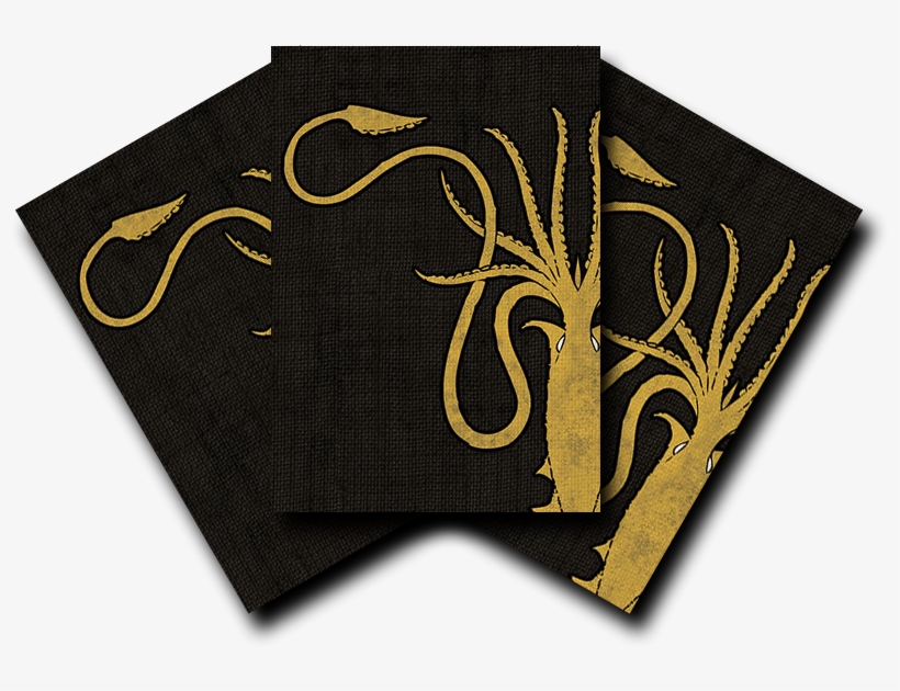 Game Of Thrones - Game Of Thrones Hbo Art Sleeves - House Greyjoy, transparent png #4767156