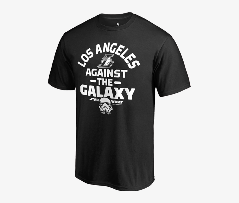 Los Angeles Lakers Against The Galaxy Star Wars T-shirt - Teenage Boy Funny Sayings, transparent png #4767217