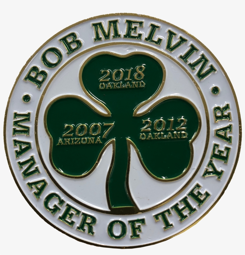Bob Melvin Manager Of The Year Pin - Emblem, transparent png #4767304