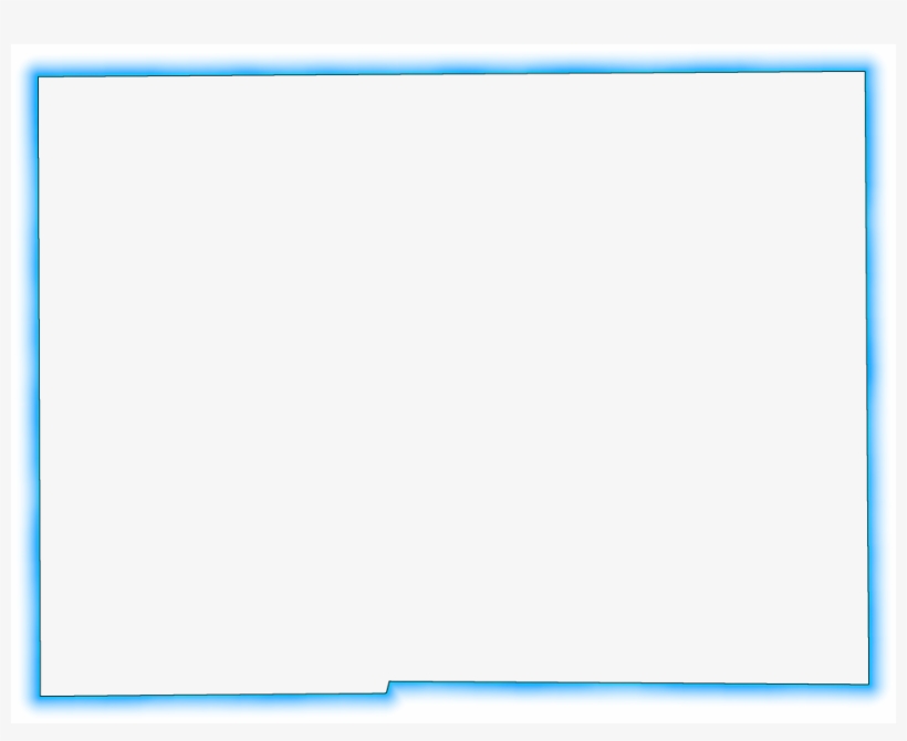 A Turquoise Glow Outline Map Of Hardee - Flat Panel Display, transparent png #4767366