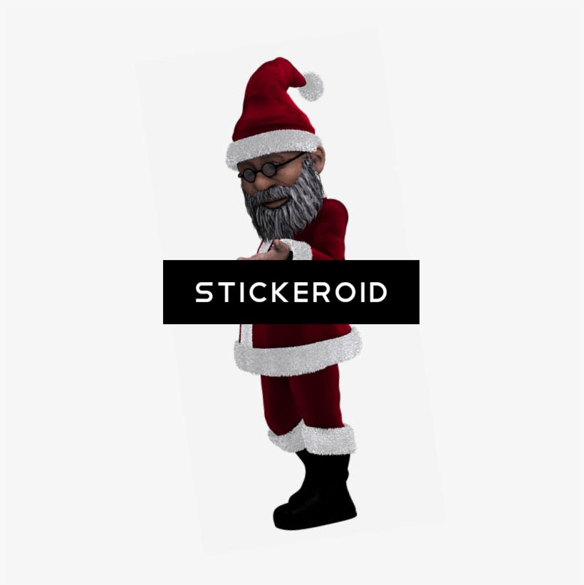 Santa Claus Skinny Version Palm Up - Hand, transparent png #4767508