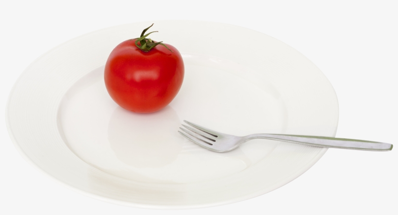 Plate Tomato Fork Png Transparent Image - Still Life Photography, transparent png #4768000