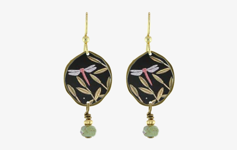 Dragonfly Drop Earrings - Örhängen Frida Kahlo Silver Feminist Symbol Feminism, transparent png #4768305
