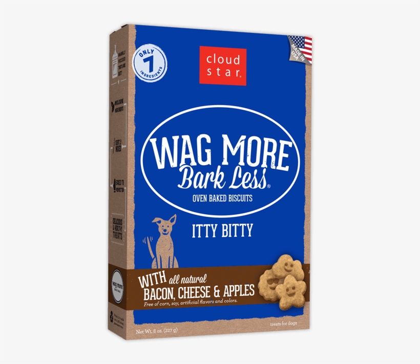 Cloud Star Itty Bitty Buddy Biscuits Bacon And Cheese - Cloud Star Wag More Bark Less Oven Baked Itty Bitty, transparent png #4769348