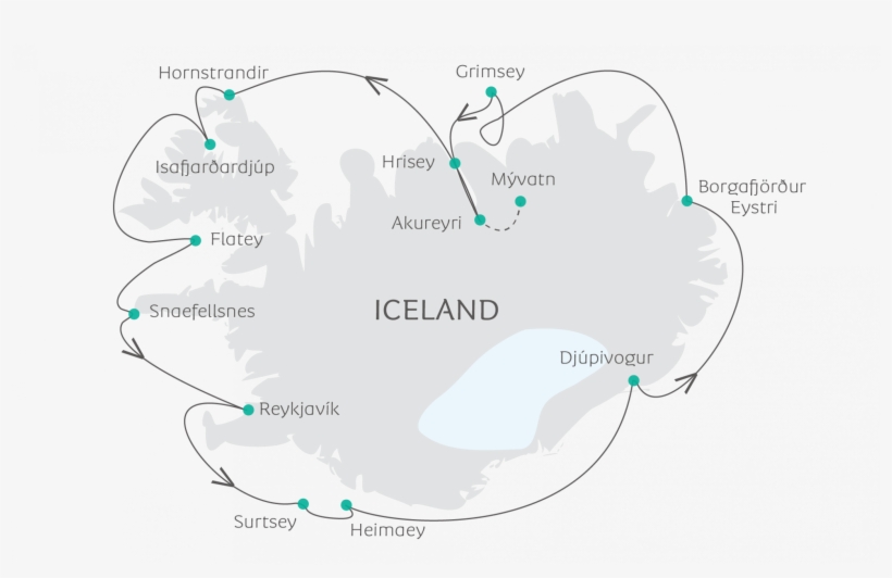 Map - Viking Age In Iceland, transparent png #4770831