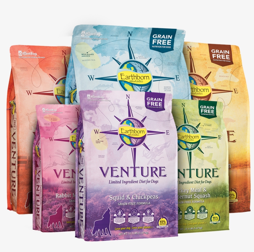 Dog Formulas - Earthborn Holistic Venture Dog Food Duck Meal 4lb Bag, transparent png #4772903
