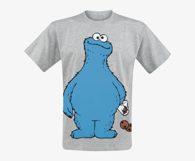 Sesame Street Cookie Monster Cookie Thief T Shirt Mottled - Tričko Nasa, transparent png #4772960