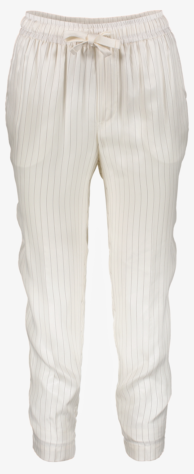 Pinstripe Crop Pant Chalk - Pocket, transparent png #4775237