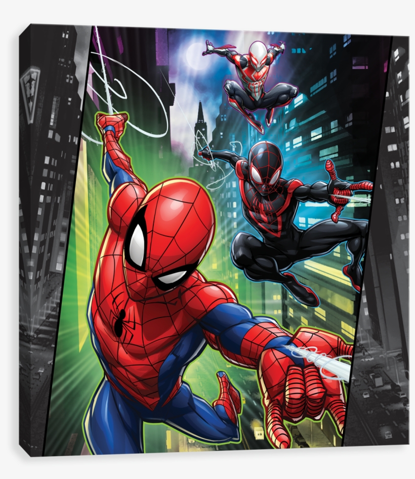Flying Spider-man Trio - Quebra Cabeça Spider Man 100 Peças - Toyster, transparent png #4775932