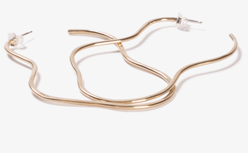 Ripple Hoop Earrings - Earrings, transparent png #4776328